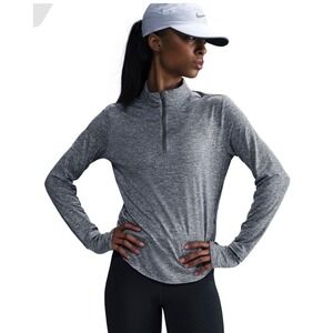 NEW Nike Womens Swift Dri-FIT UV 1/4-Zip Running Pullover Small shirt HQ0499-084